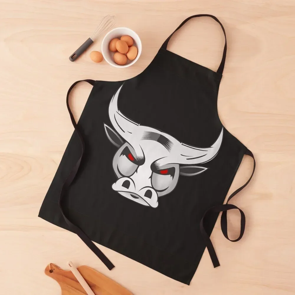 

Bull-Black Apron Korean barber men Kitchens Accessories Apron