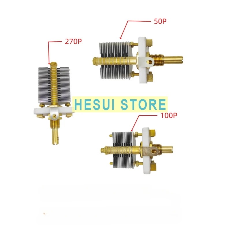 CW1-J50P/G100P High Frequency High Precision Ceramic Large Distance Air Single Variable Capacitor Cosmetic Medical