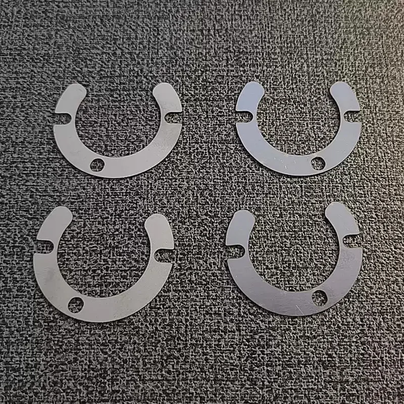 4pcs Road Bike Internal Cable Routing Headset Shim C-shaped Adjustment Gasket Solve Frame Wear Headset Loose Rattling 0.6mm