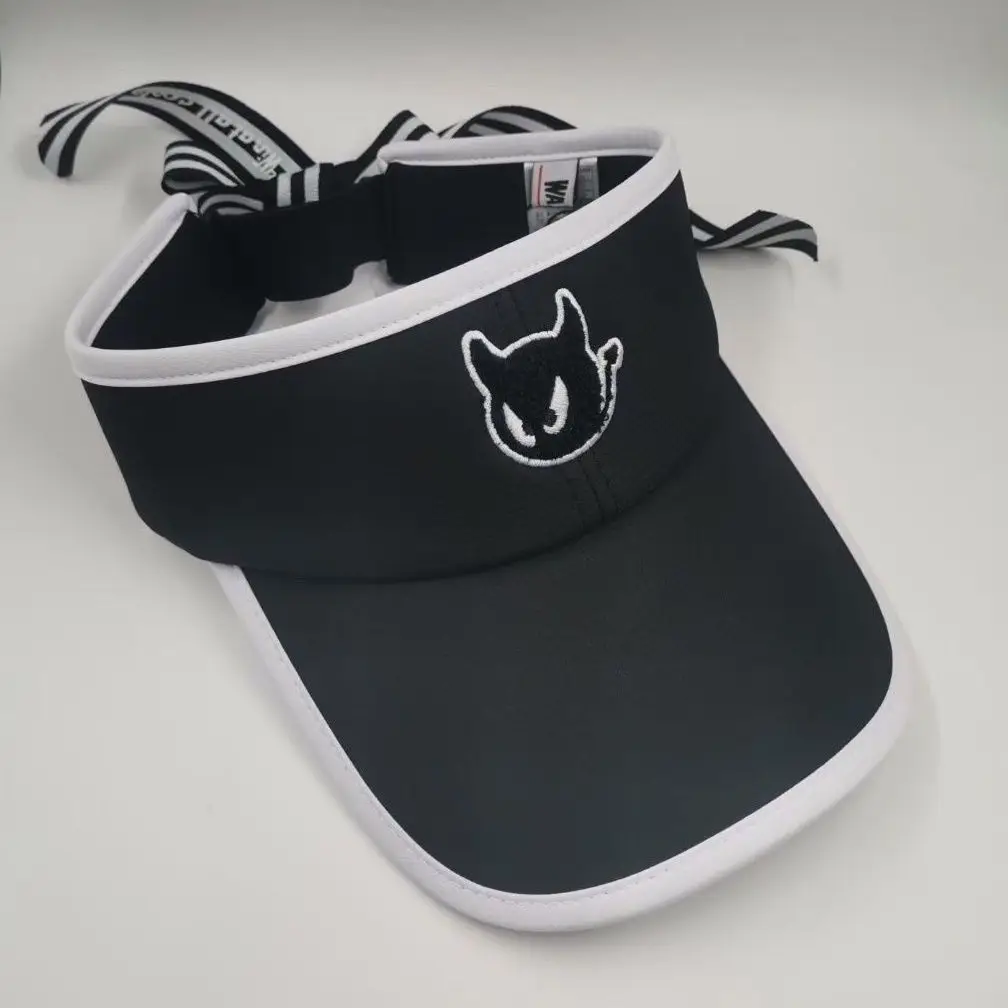 Ademend golfvizier voor dames, mode-zonnehoed met strik, verstelbare hoofddeksels voor buitensporten