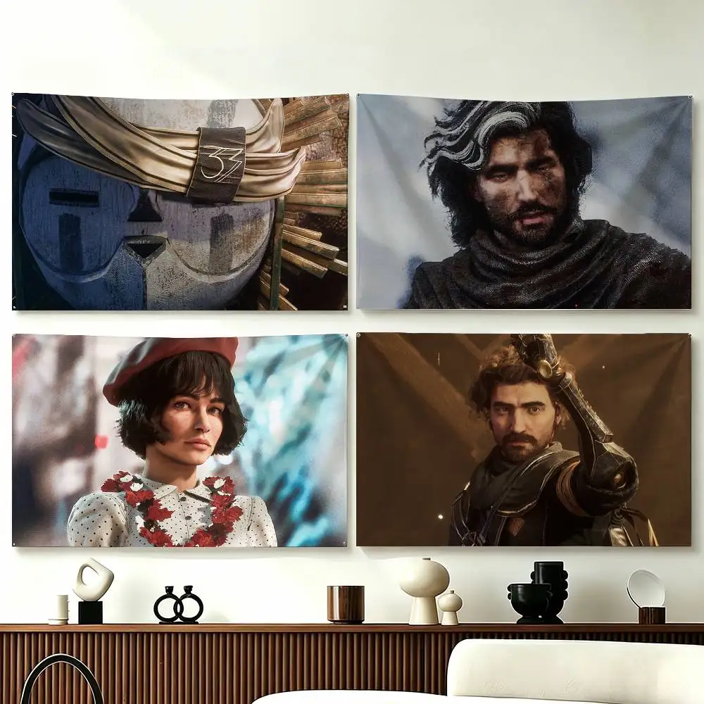 C-Clair O-Obscur E-Expedition 33 Funny Flags for Bedrooms Home Decor Items Outdoor Decors Garage Decoration Flaga