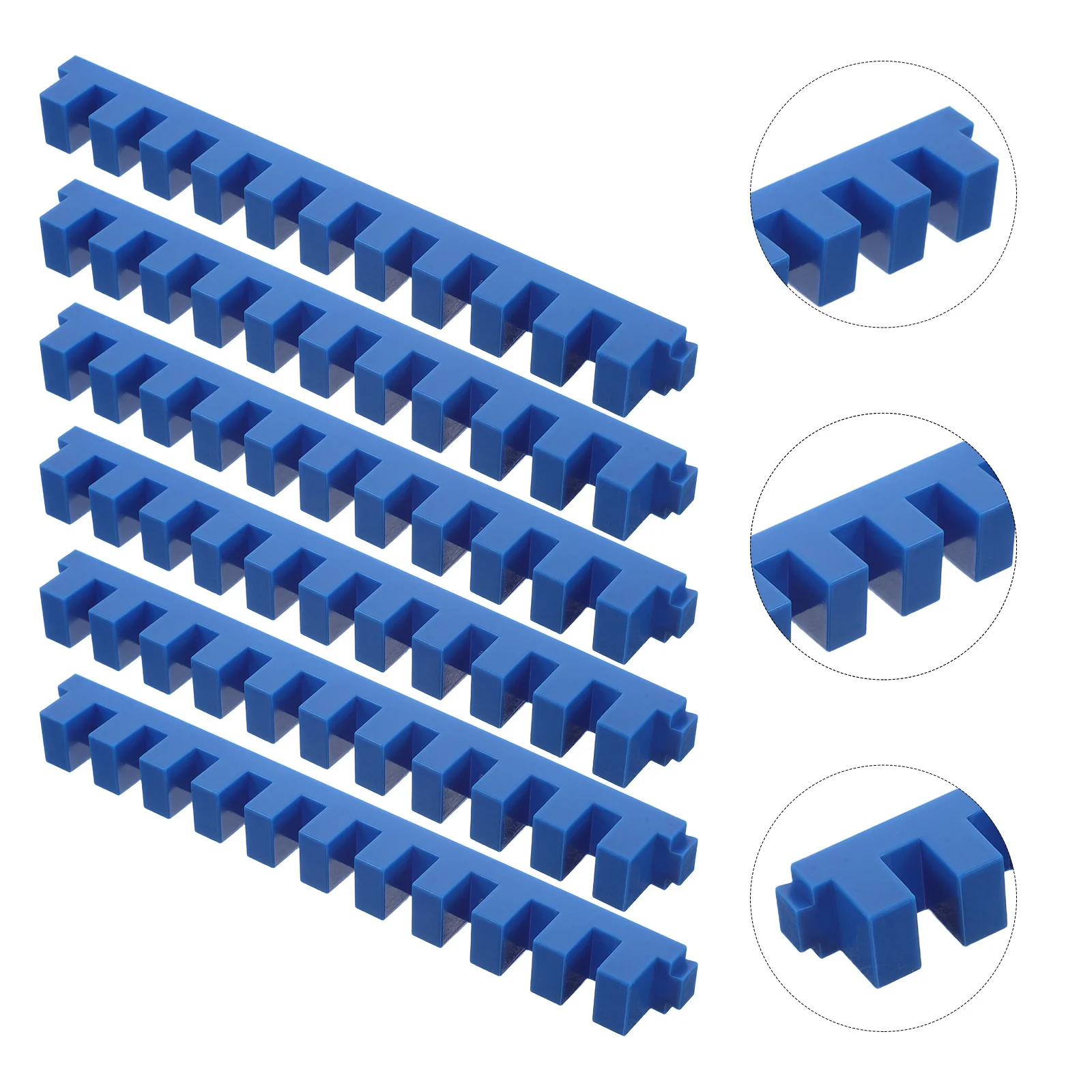 مجموعة توصيل Domino مكونة من 6 قطع - قطع توصيل ملونة للمشروعات الهندسية، ألعاب Topple لتطوير المهارات، تخطيطات DIY
