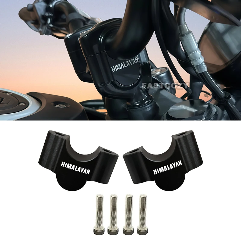 

New 2025 Premium Pull-Back Handlebar Risers Handle Bar Clamp Extend Adapter For RE Himalayan 450 Himalayan450 H450 2024