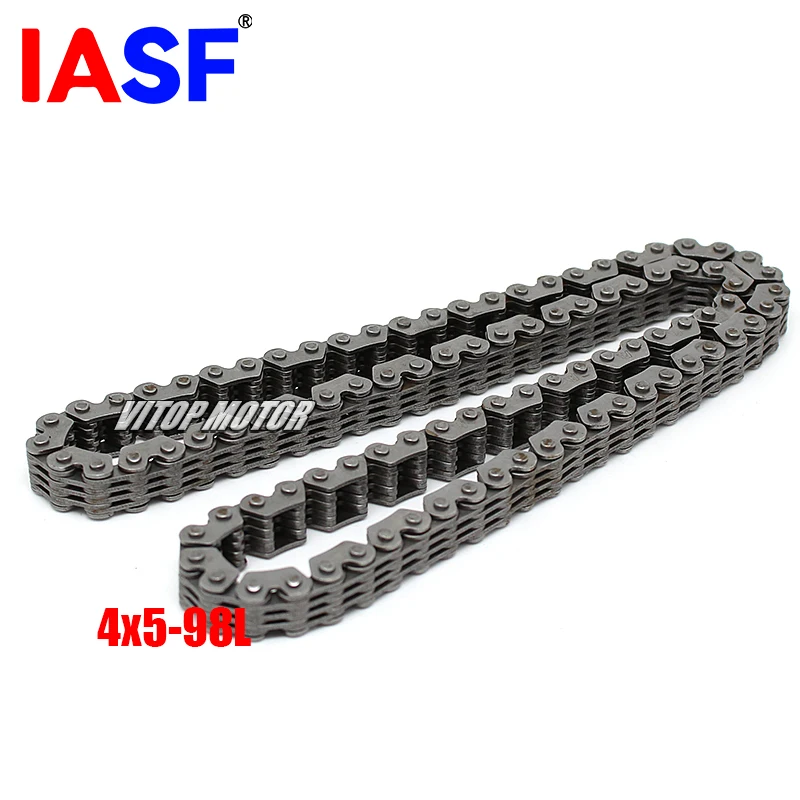 Cadena de distribución de levas de 98 eslabones 4*5 para motocicleta HONDA CA250 CBT250 Rebel 250 CMX250 DD250 CA CBT CMX DD 250 253FMM