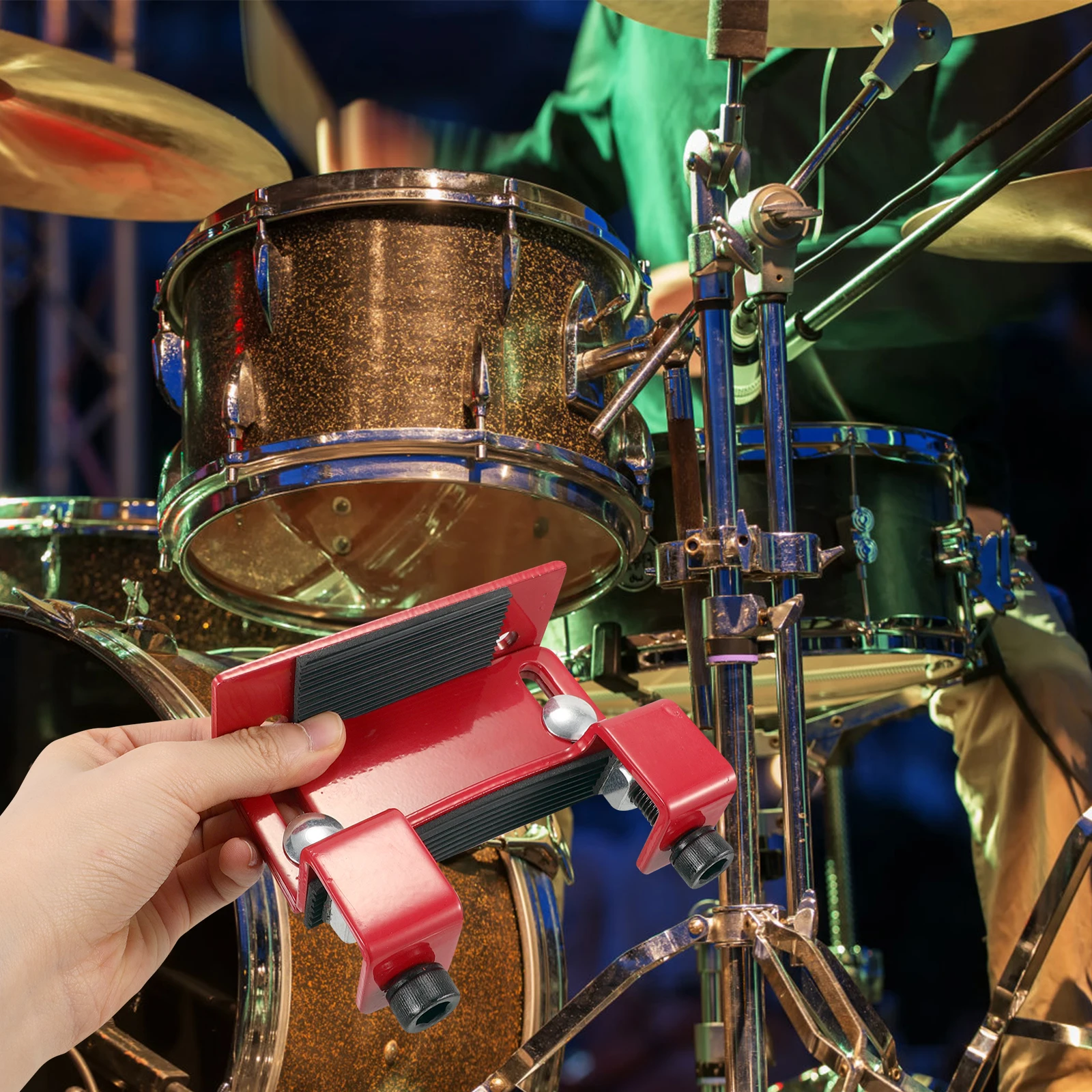 

Bass Lifter Platform Heavy Duty Metal Drum Set Accessory Adjustable For Beginners Drum Kit Lift Replacement Part