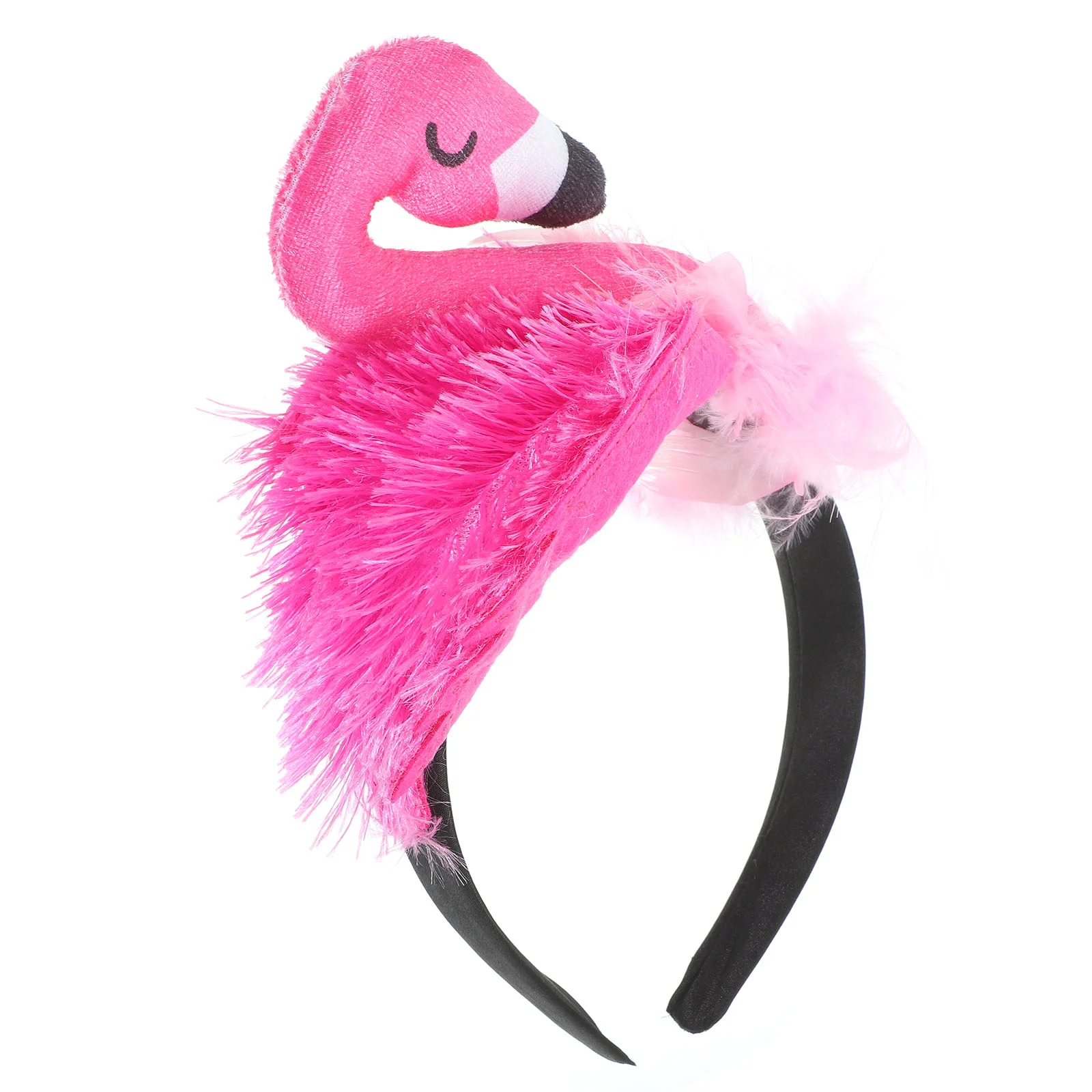 

1Pc Headband Party Decorative Hair Flamingo Hair Accessories (Pink) head wear flamingo hair pink flamingo