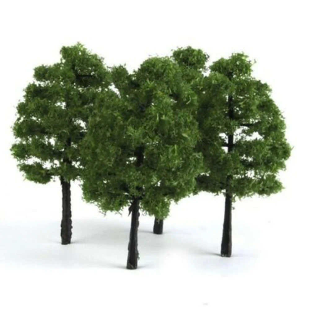 20PCS Model Trees 1.38'' Mini Palnt Train Railroad Diorama Wargame Park Scenery Scale 1:100 Grass Plots Drops Garden Decoraction