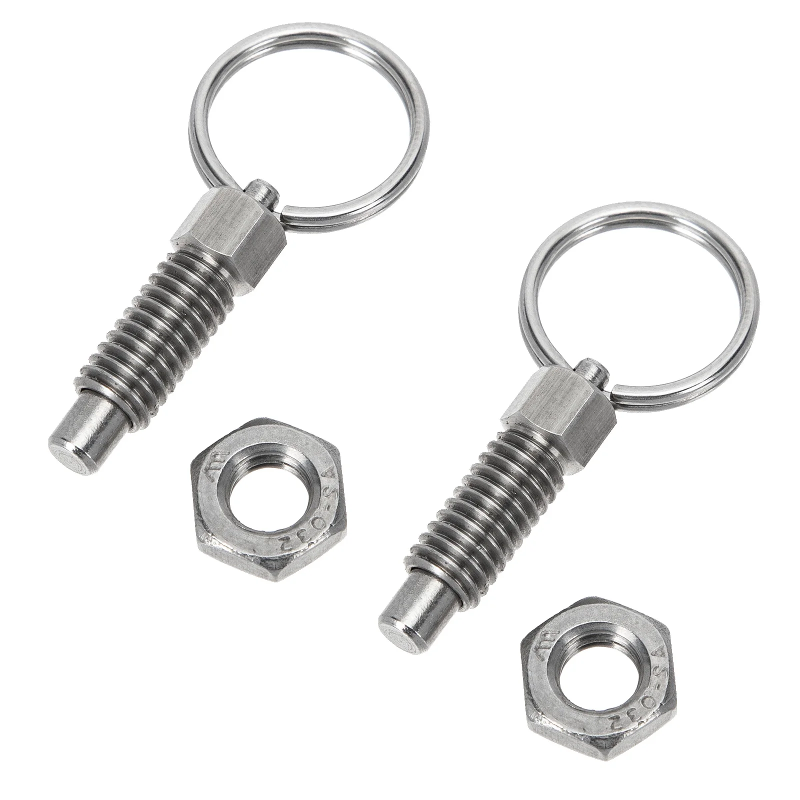 

2pcs Spring Positioning Pin Stainless Steel Industrial Plunger Accessories Spring Loaded Latch Mechanical Tools Flexible Durable