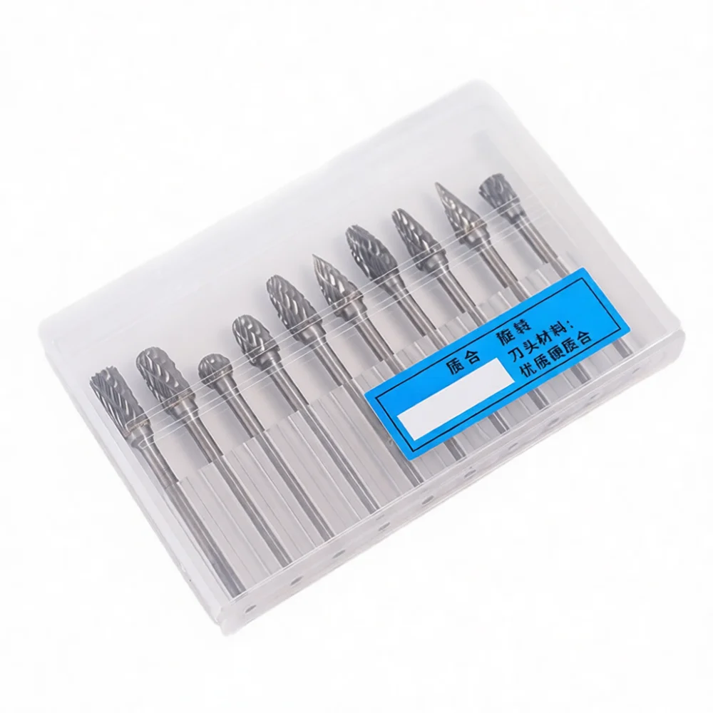 Metal Polishing Burr Set Tungsten Carbide Bits For Rotary Tool Milling Grinding Drill Die Grinder Cutting Accessories