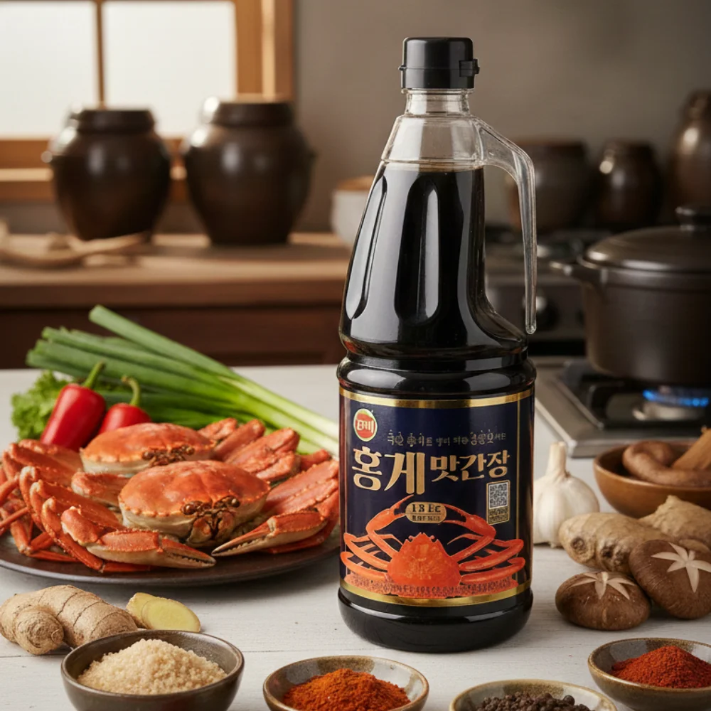 Gran cantidad de salsa de soja de almeja roja 1,8 kg Jinmi Food Temporada Precio especial