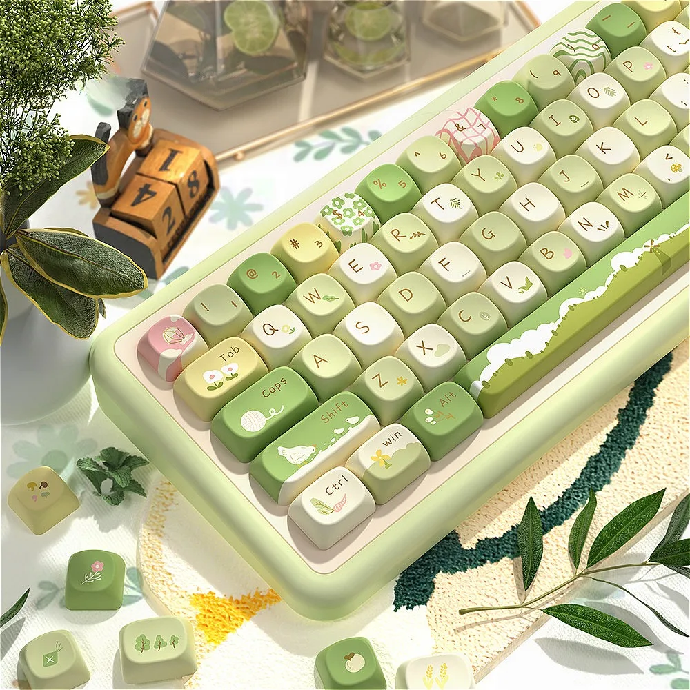 Mountain Jian Ono, Keycap MCA PBT Sublimation Technology Keycap Set Suitable for HI75 61 84 96 98 99 104 F87 and other keyboards