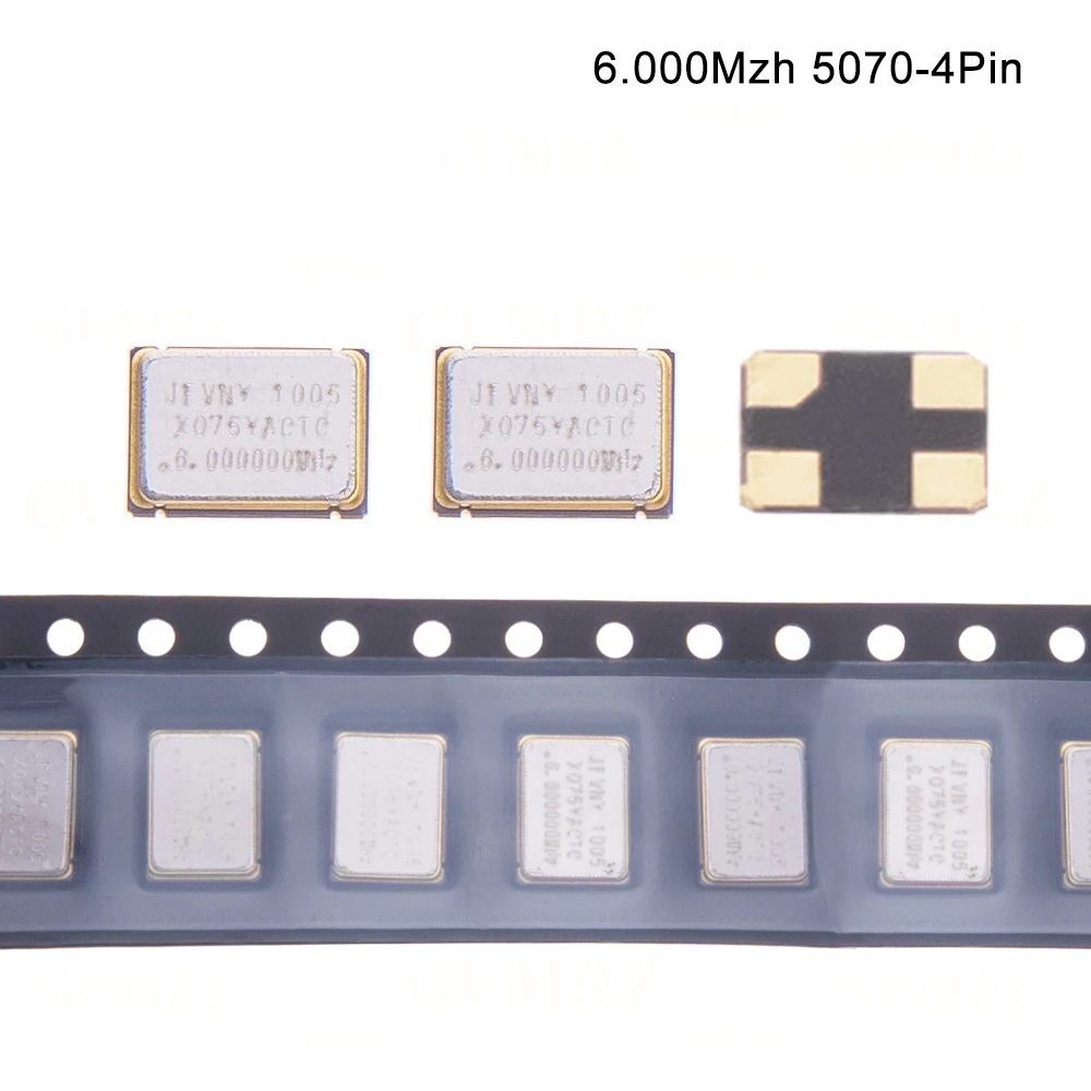 5PCS 5070 SMD 4Pin Passive Crystal Oscillator - High Precision Quartz Resonator