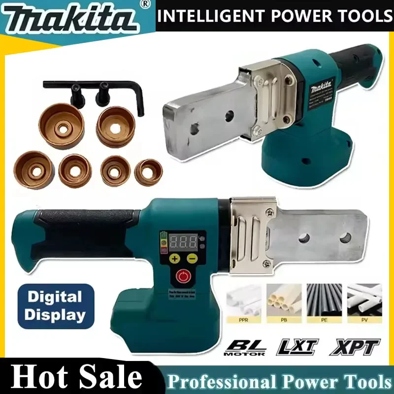 

Аккумуляторный аппарат для сварки труб Makita, паяльник для PPR/PE, для пластиковых труб, без батареи