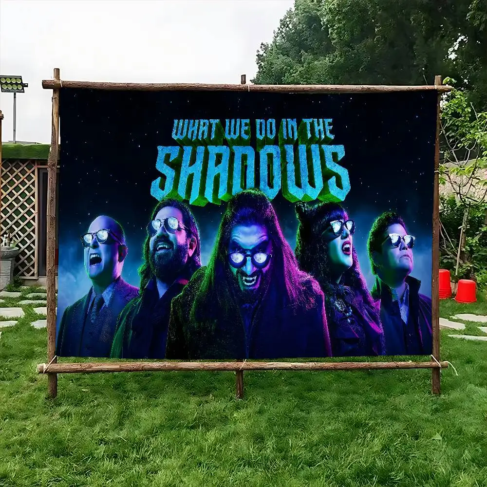 Film What We Do In The Shadows Patroon Banner Art Printing Japanse Muur Vlag Anime Muur Opknoping Home Decor