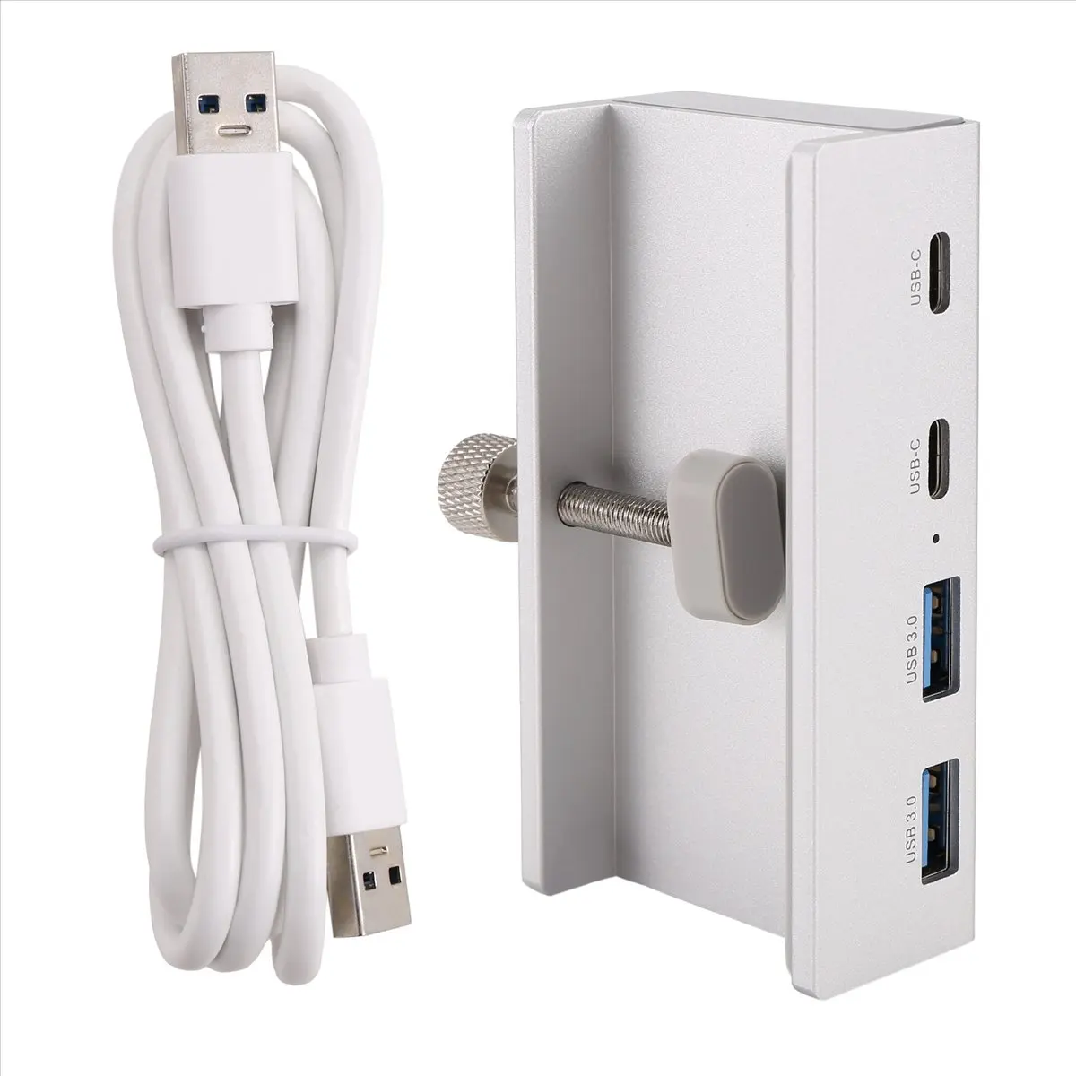 جديد! USB 3.0 Hub الألومنيوم كليب على TypeC Hub Desktop Splitter مع معدل نقل USB-C 5GBPs لأجهزة الكمبيوتر المحمولة #2