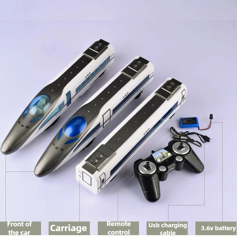 1/18 Remote Control Train Harmony and Fuxing High-speed Rail Toy Without Track Multi-function Train Model Boy Toy Gift