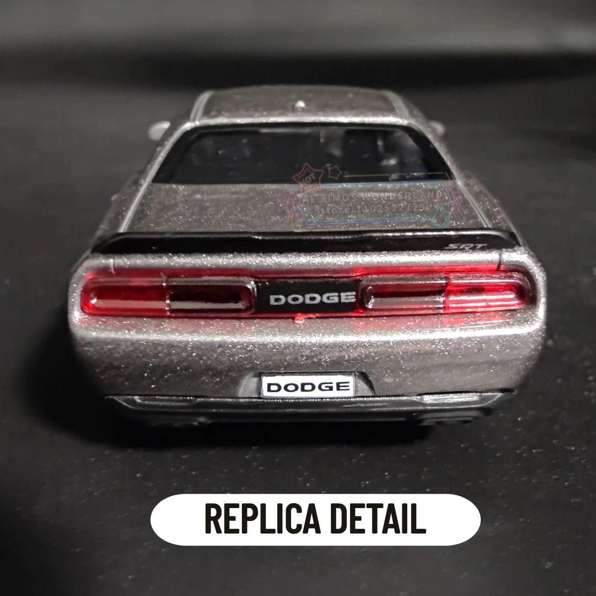 1:36 Dodge Challenger SRT Demon Metal Diecast Muscle Car Model Repilca Scale Miniature Art Figure Kid Toy for Boy Xmas Gift