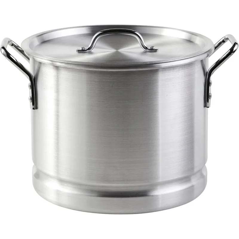 

Aluminum Steamer with Rack, 24 Qt, Silver