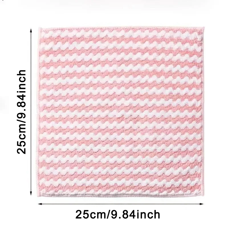 Coral Fleece Microfiber Dish Towels, Soft Absorbent Dish Cloths, Machine Washable Reusable For Kitchen, Bathroom
