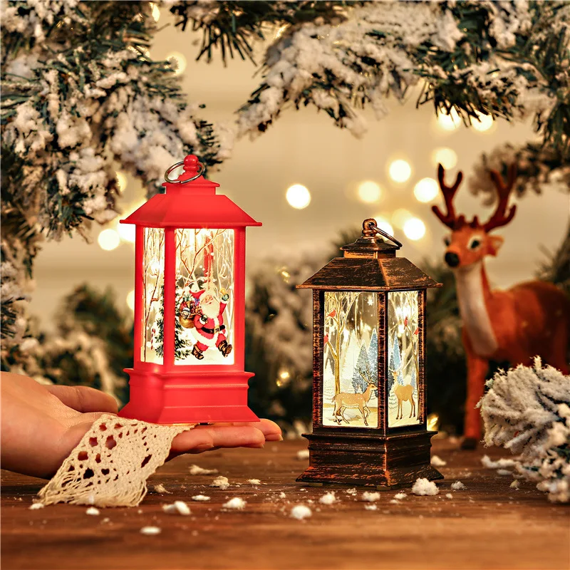Christmas theme,night light,Christmas wind lamp,candelabra lamp,old man snowman decorations,table decorations,Christmas