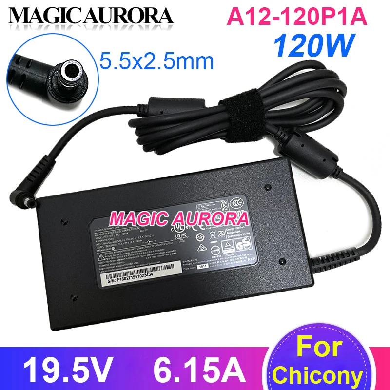 

Genuine A12-120P1A Power Adapter 19.5V 6.15A 120W For MSI GS70 GS60 GP60 GE60 GE70 GE72 GP70 GX6 PRO-247 MS-16J5 Laptop Charger