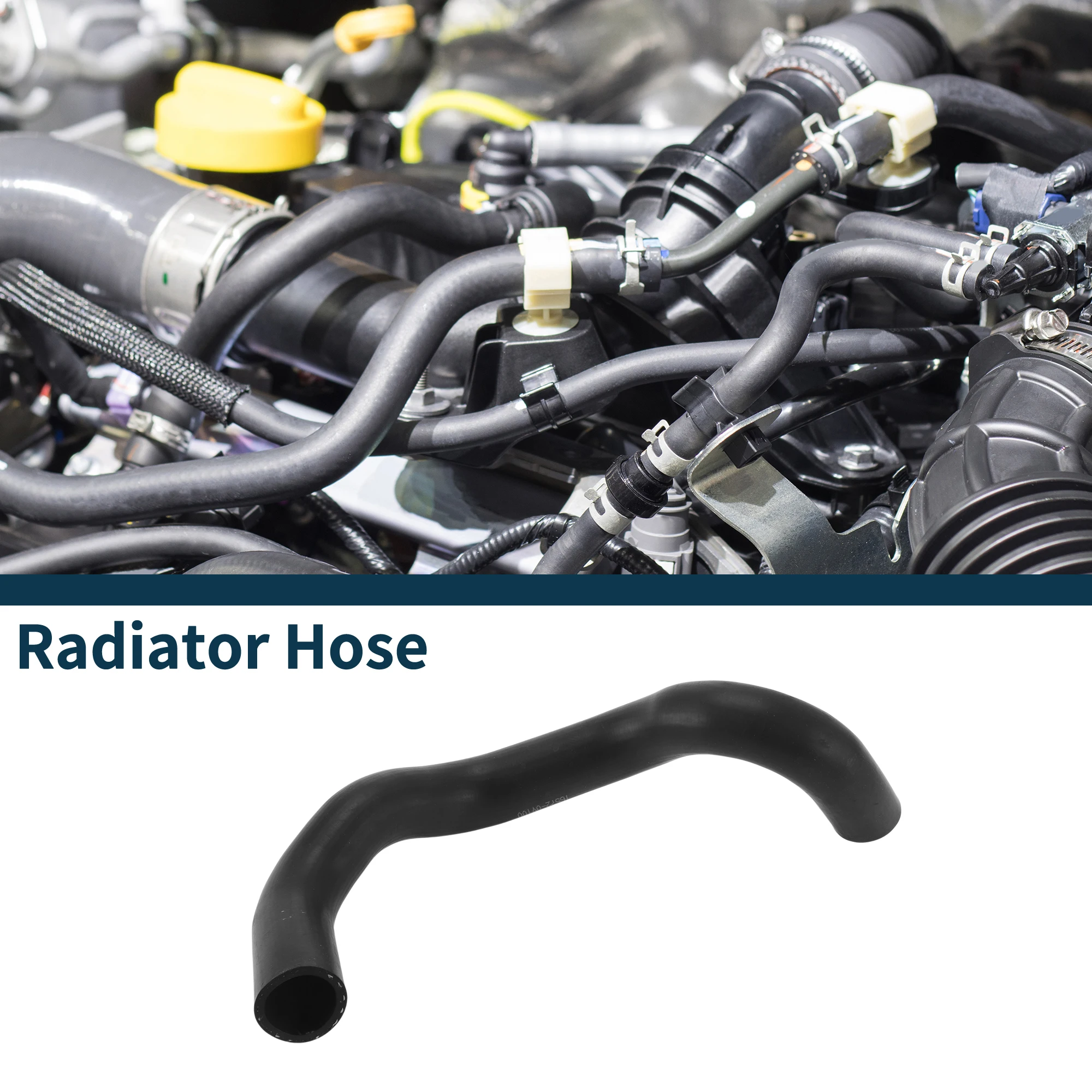 UXCELL خرطوم المبرد سخان أنبوب مخرج لتويوتا كامري 2012-2015 رقم 165720V100 المطاط السفلي الأسود