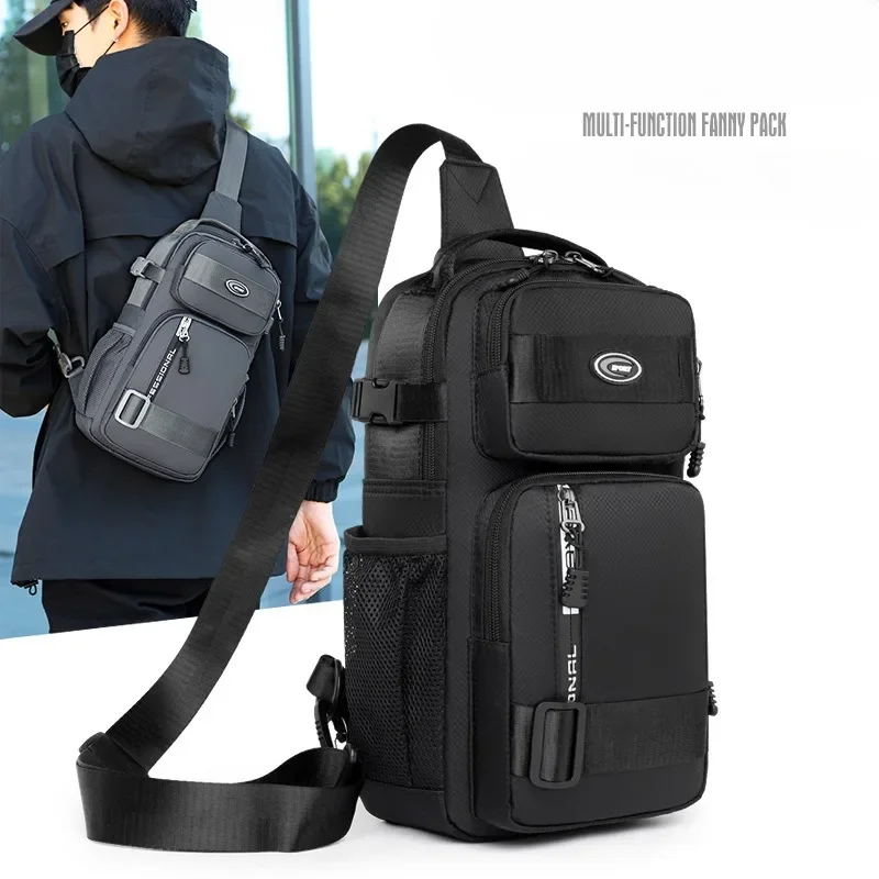 Chest Bag For Men 2023 New Casual Travel Large-capacity Chest Bag Fashion Trend Men's Shoulder Bag Crossbody Outdoor Backpack