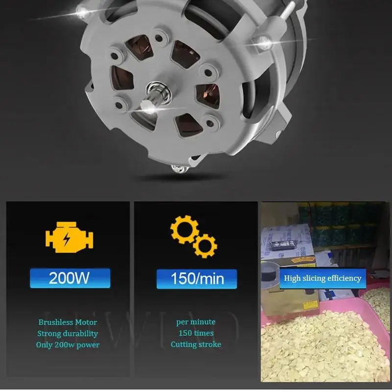 Commercial Tabletop Garlic Slicer For Kitchen Food Processing Machinery For Hotels Retail Shops Restaurants