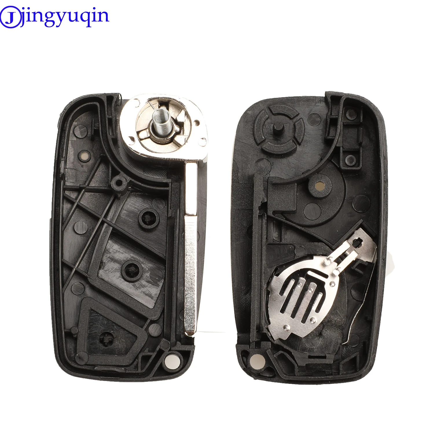 jingyuqin Remote Folding Car Cover Key Shell Case For Fiat Punto Ducato Stilo Panda Idea Doblo Bravo Keyless Fob 3B