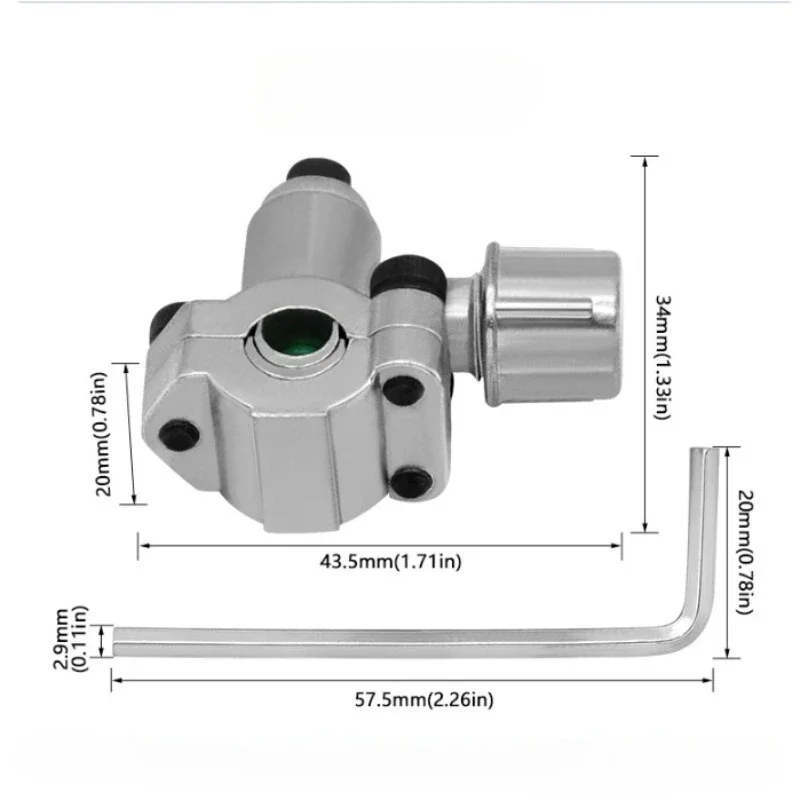 1Pc Line Piercing Valve Kit Bpv-31 Maintenance Zinc Alloy Refrigerator Tap Valve Replacement for 6 To 10MM Copper Tubes