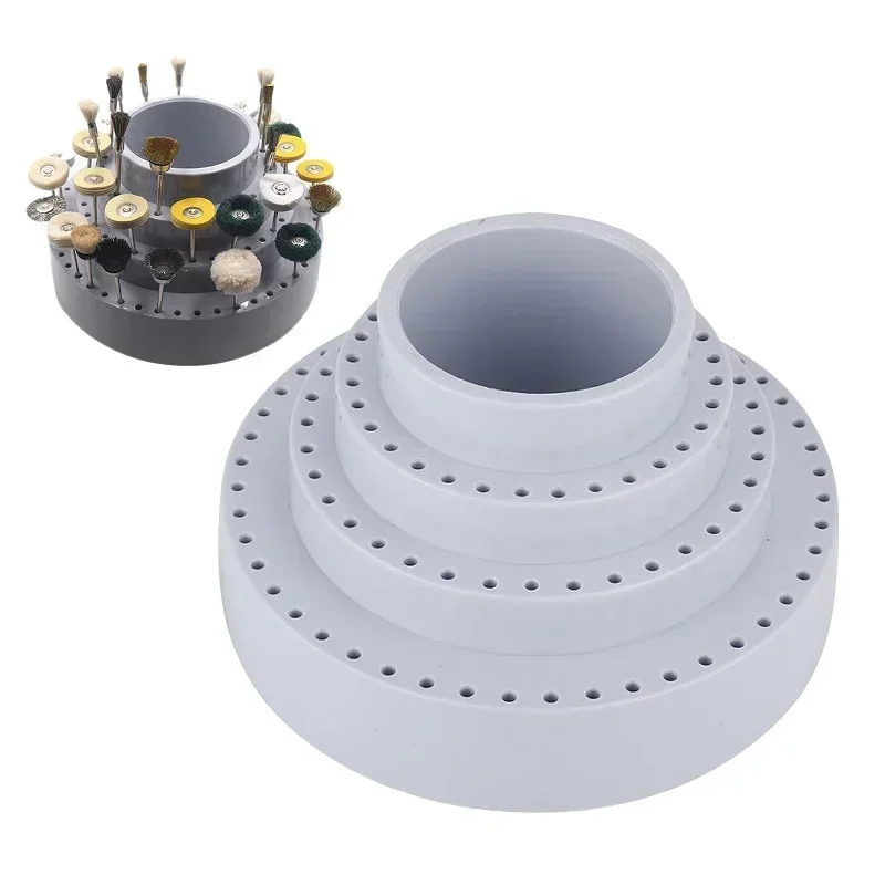 1PC Professional Rotating Round Shape Storage Box Drill Bit Grinding Tool Storage Case Jewelry Making Tool Accessories Container