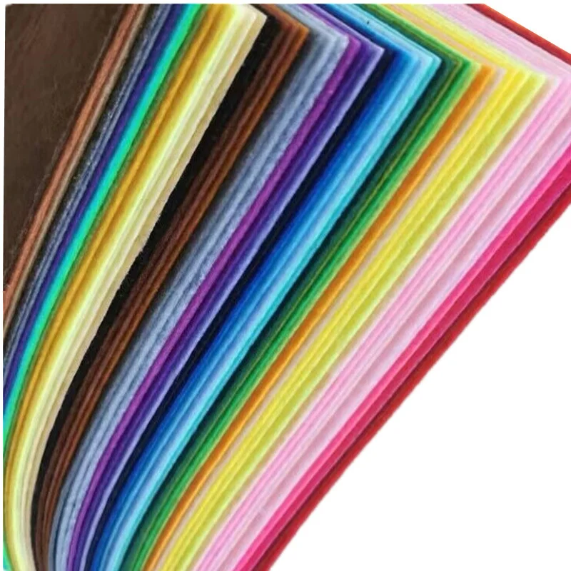 40Pcs 20*30cm Craft Felt Fabric Sheet Approx 12*8 inch Per Sheet Non woven Fabric Cloth For Sewing Handmade Patchwork Needlework