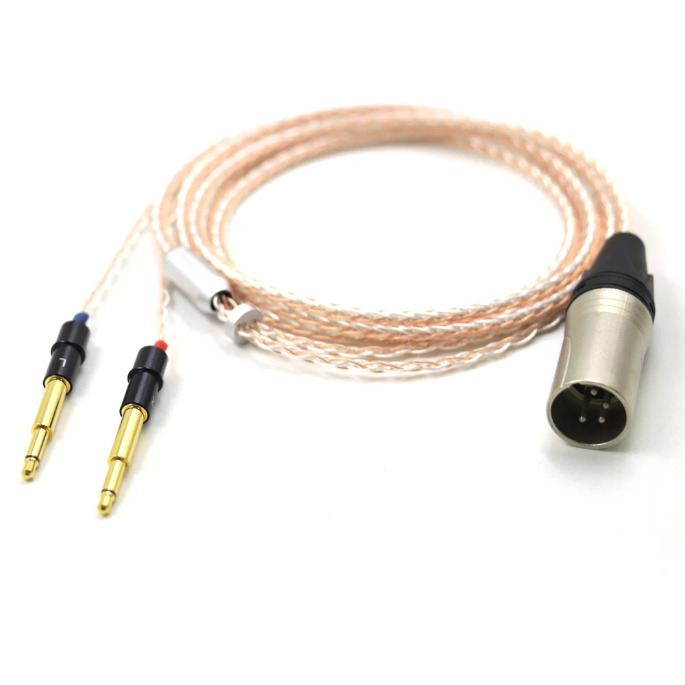 Haldane HIFI Single Crystal Copper Silver Mix Headphone Upgrade Replace Cable For Meze 99 Classics 99neo ANTONIO 99 NEO NOIR