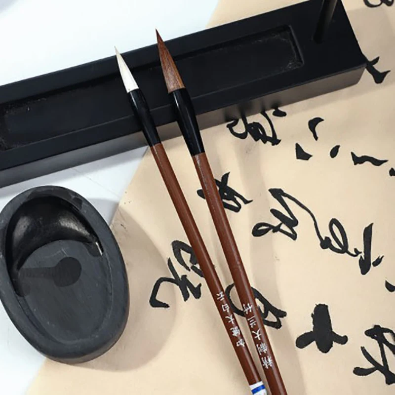 Wolf Hair Chinese Calligraphy Brush Pen Regular Script Writing Brush Chinese Painting Brush Tinta China