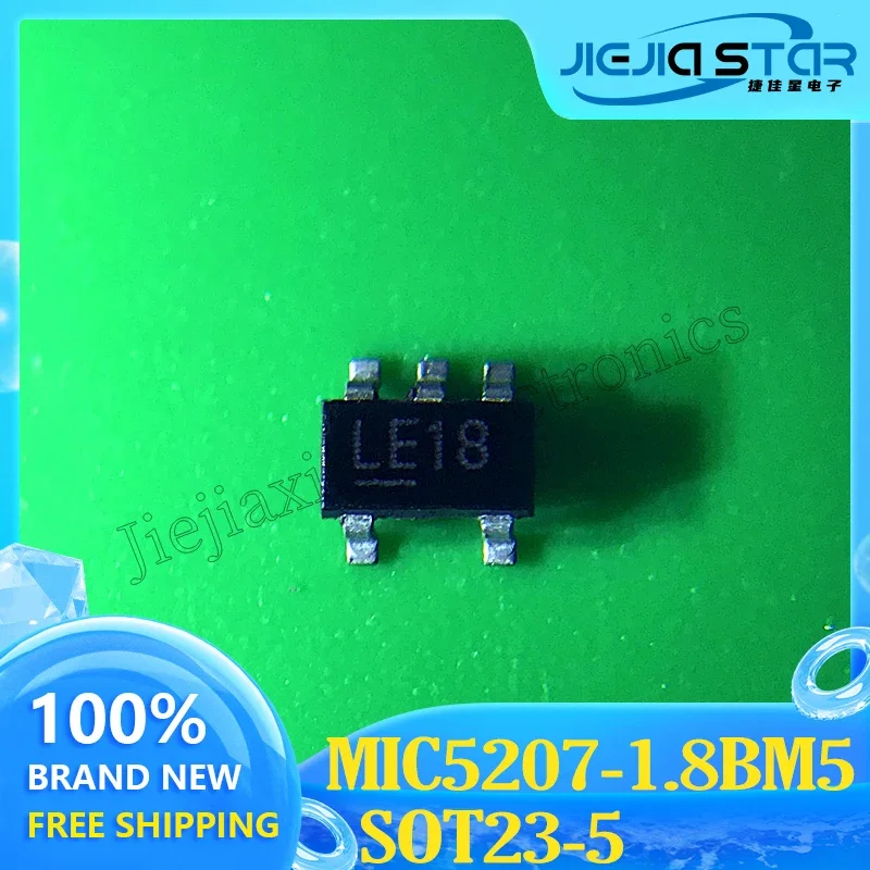 Electronics MIC5207-1.8BM5 MIC5207-1.8YM5 MIC5207-1.8 Part Mark LE18 Voltage Regulator IC SOT23-5 Genuine In Stock