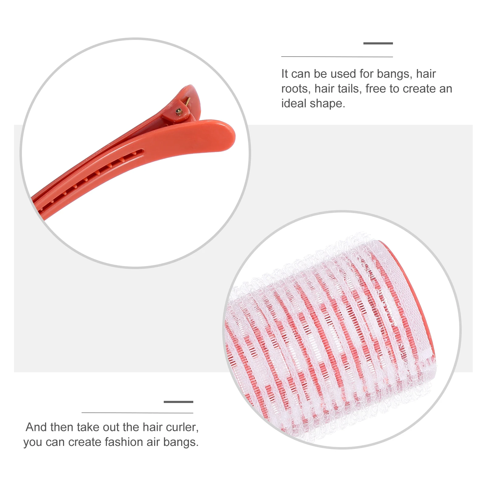 

6Pcs Hair Curlers Bang Styling Clips Hair Root Curlers Self Grip Rollers Hairdressing Curling Tool Hairstyle Clips