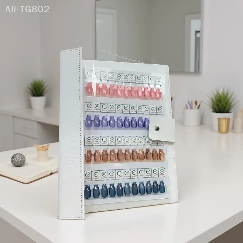 Magnetic Tips Nail Art Swatch Book - 48/96/144/192 Colors Large Acrylic Works Display Manicure Color Test Storage Beauty Tools
