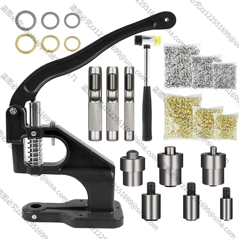 For Manual Hand Press Machine, Eyelet Snap Button Rivet Puncher with Installation Mould Tools