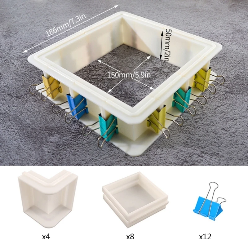 Adjustable Mold Housing Plastic Housing Frame Molds for Handmade Soap Molds DIY Resin Molds Molds Art Craft Molds Y08E