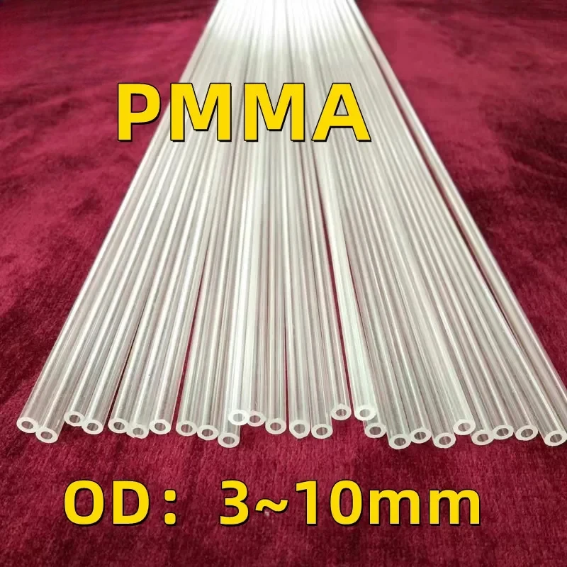 3mm 4mm 5mm 6mm 8mm 10mm OD plexiglass tube organic glass /lucite / PMMA pipe Acrylic transparent tube