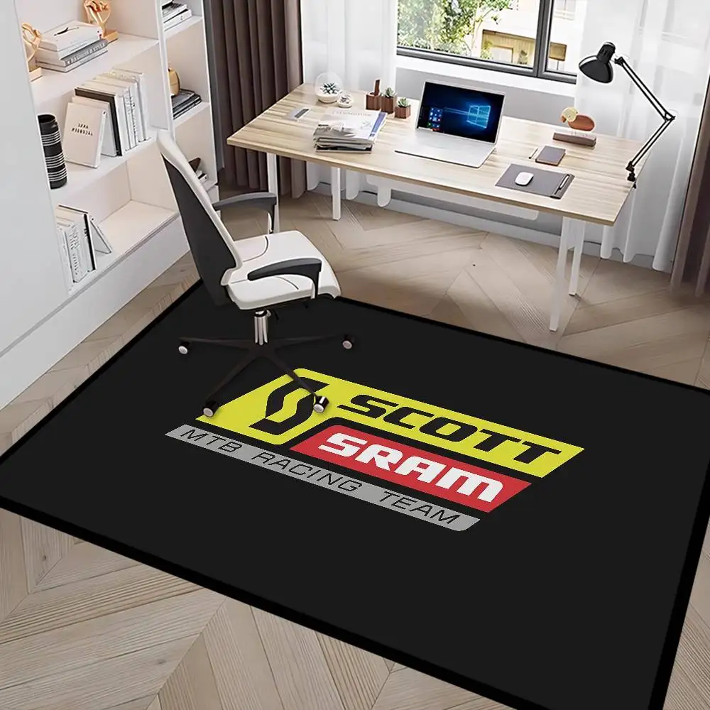 S-ScottS Bike Logo Floor Mat Rectangle Anti-slip Home Soft Badmat Front Door Indoor Outdoor Mat Hotel Decor Mat