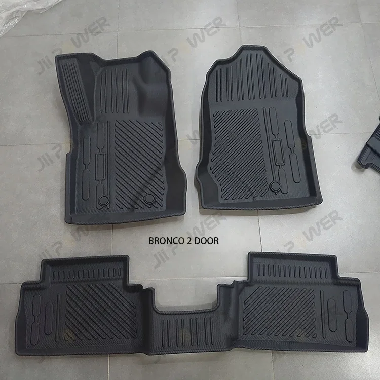 Wholesale Easy Wash 3D Foot Carpet Heel Pad Anti Slip Foot Mat for Ford Bronco 2021+ 2d 4d Waterproof TPE material