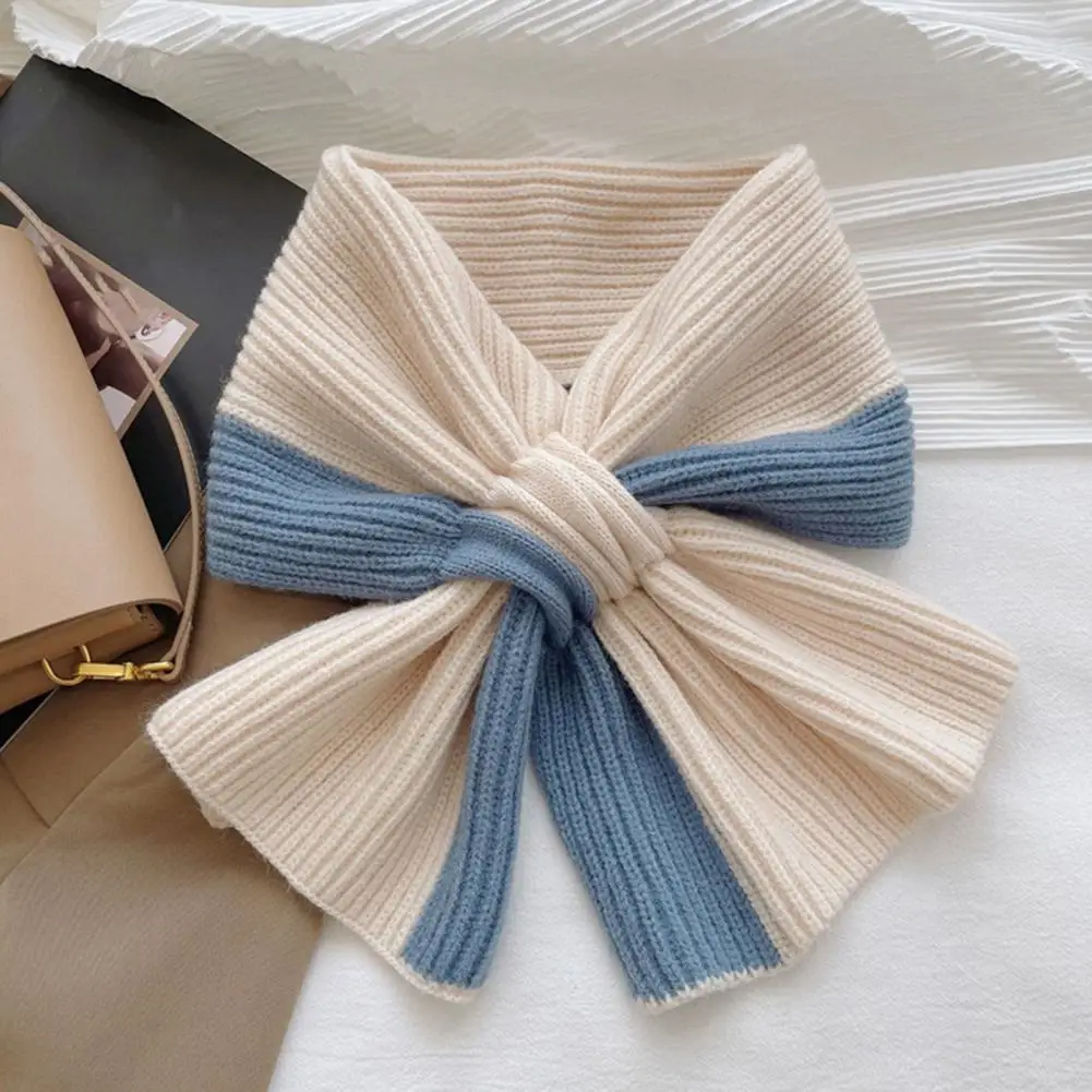 

Women Scarf Patchwork Color Soft Comfortable Wrap Around Design Winter Scarf Neck Care Fashion Accessories 2025 Scarf New Hot
