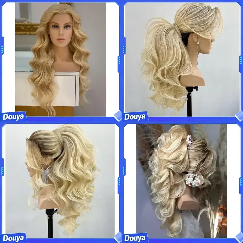 Wholesale Price Europe Hairdresser Training Mannequin Straight Style Head with Shoulder for Haircut and Braiding Face