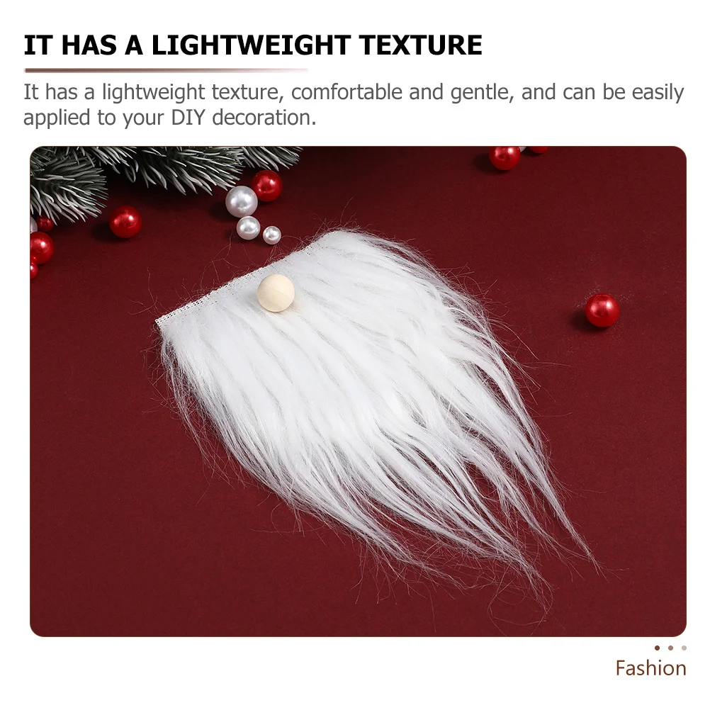 

24Sets Christmas Craft Supplies Gnome Beard and Wood Bead Combo for Handmade Decor Easy-to-Use Materials for Seasonal DIY