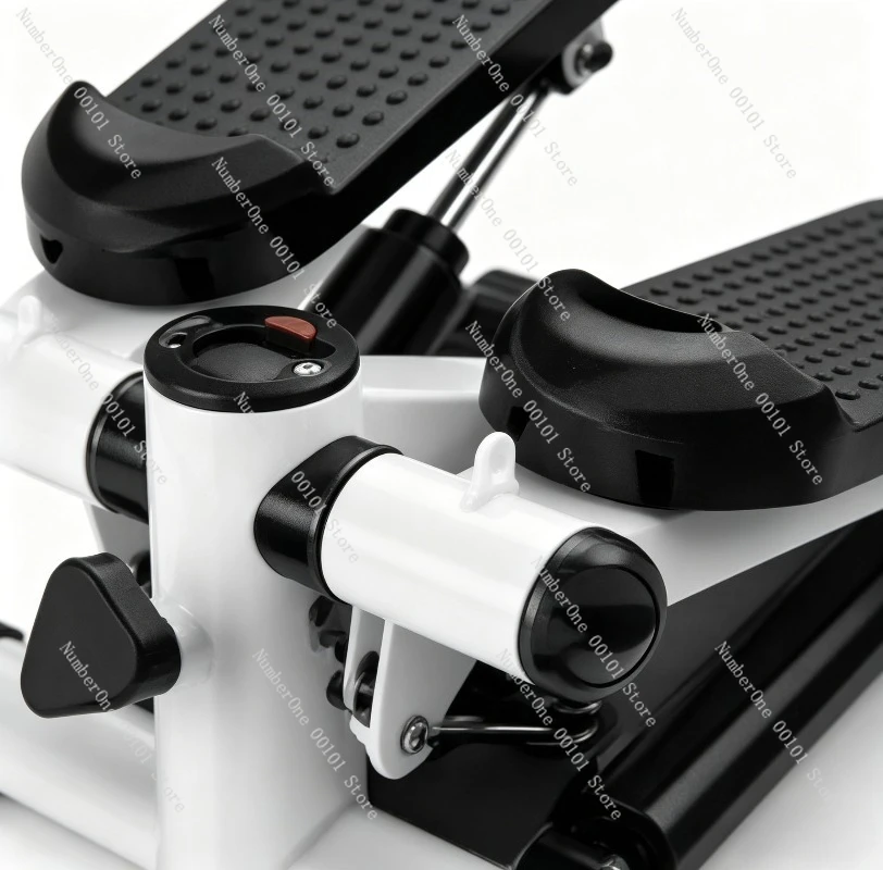 Home Fitness Hydraulic Stepper with Resistance Bands Indoor Elliptical Climber Stair Step Machine Multifunction Cardio Training