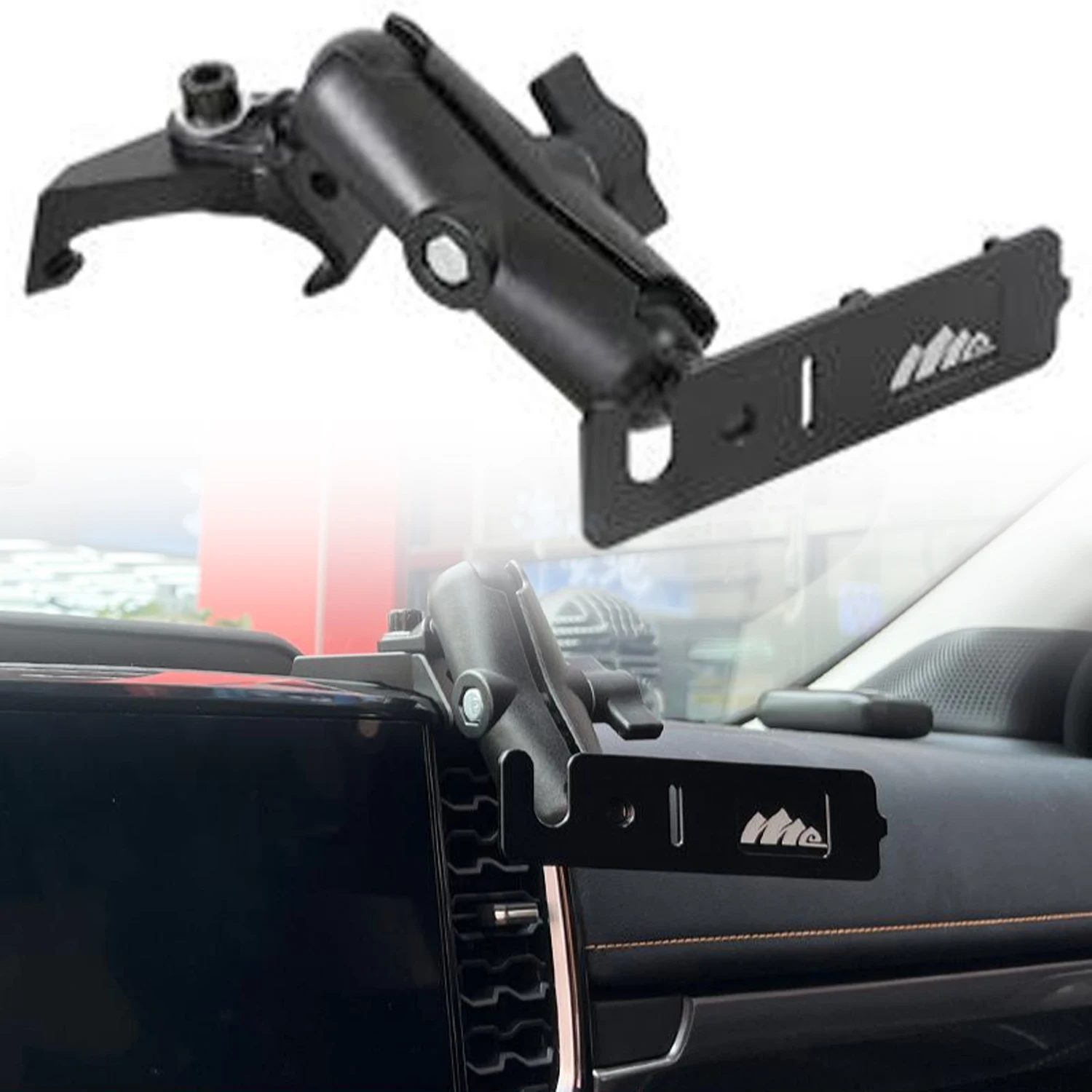 for Ford Ranger P703 2024 2025 Specific Mobile Radio Mount Dash Board Mounting Bracket for Two-Way Radio and Hand Mic