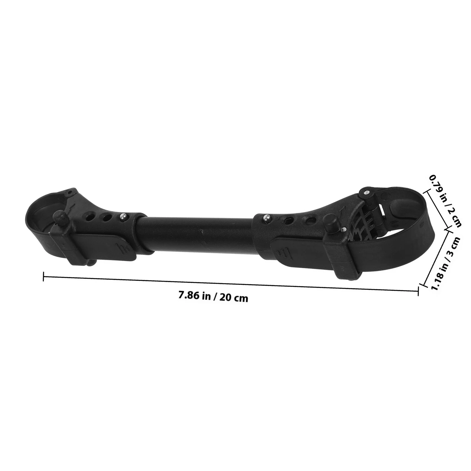 Conector para gemelos, carrito de bebé doble negro, conectores para cochecito al aire libre, ligero y duradero, 2 uds.