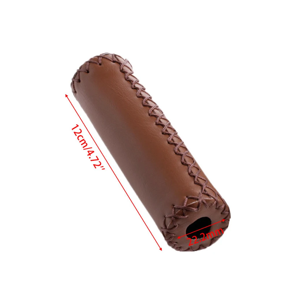 Cover Mountain Bike City Bike Road Bike Bicycle Handlebar Grips Leather Bicycle Grips Vintage Bicycle Grips Retro Cycling Grip