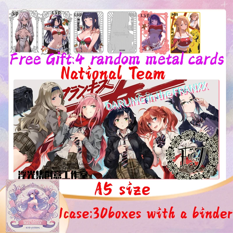 

2024 Newest National Team A5 Size Goddess Story Collection Card Waifu Swimsuit CCG ACG TCG World Trading Hobbies Gift